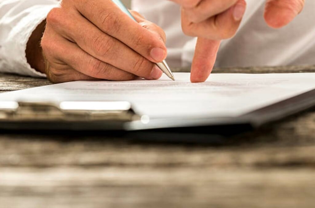 writing in sheet of paper