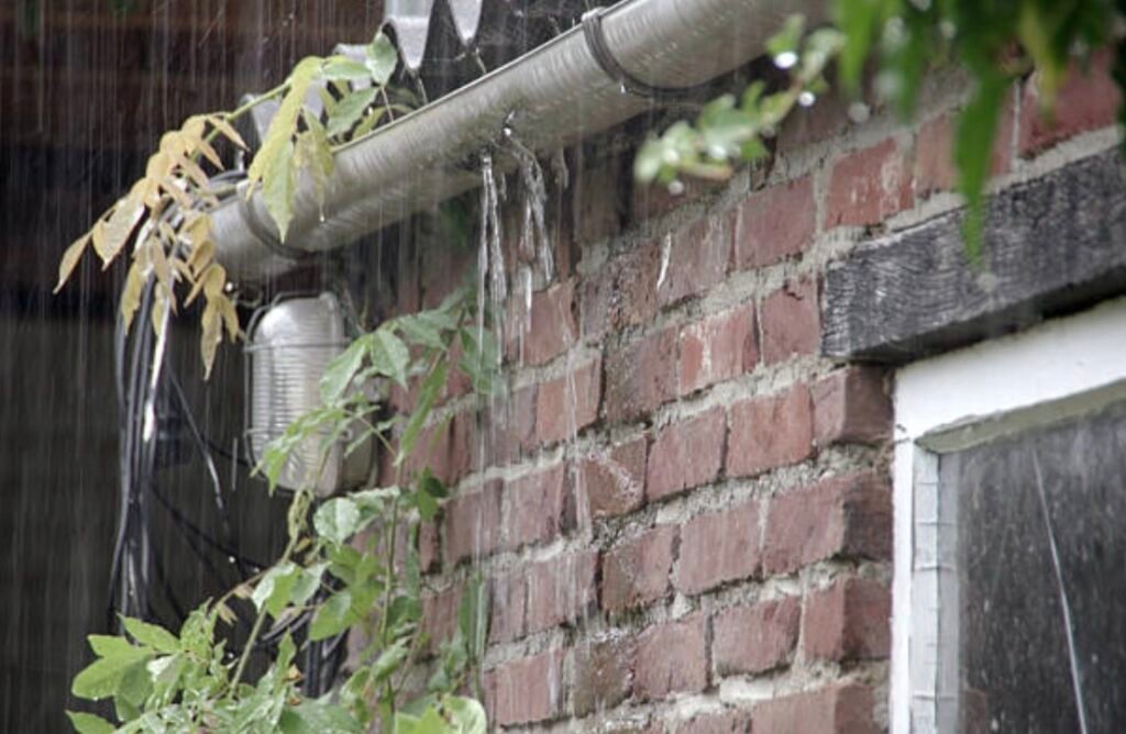 roof gutter holes one of the causes of roof leaks