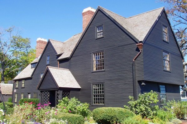 a frame gable roof used in combination with other shapes