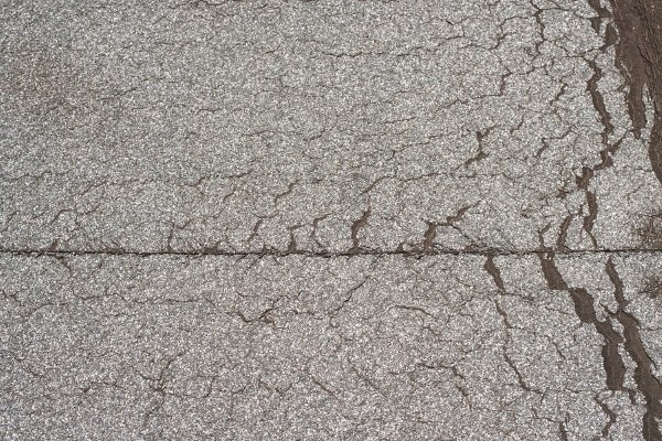 cracked roofing membrane or alligatoring